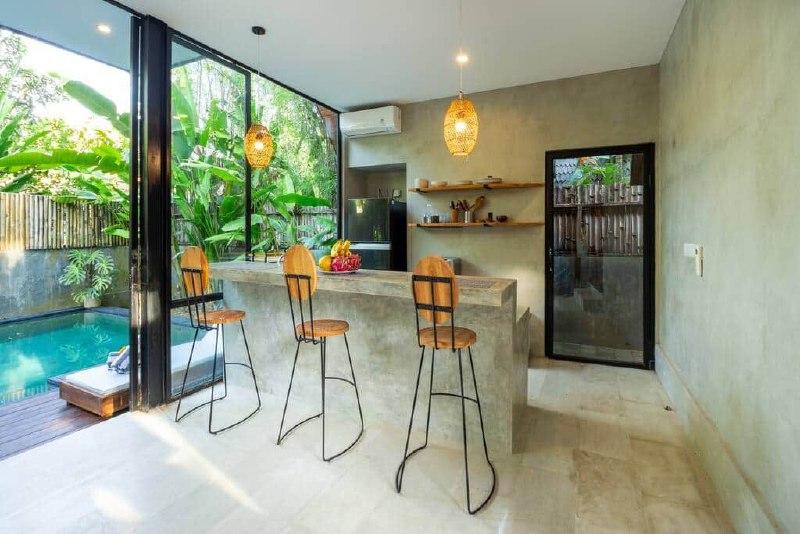 A Cozy Rustic Villa With A Tropical Garden And Private Pool In Pererenan Bali Is Available For Rent - [1]
