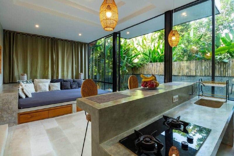 A Cozy Rustic Villa With A Tropical Garden And Private Pool In Pererenan Bali Is Available For Rent - [2]