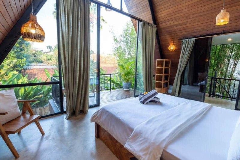 A Cozy Rustic Villa With A Tropical Garden And Private Pool In Pererenan Bali Is Available For Rent - [5]